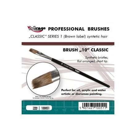 Brush - Flat High Quality Classic Series „1”  Size 10