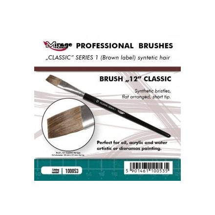 Brush - Flat High Quality Classic Series „1”  Size 12