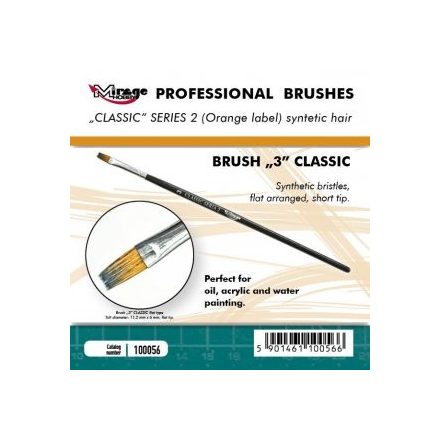 Brush - Flat High Quality Classic Series „2”  Size 3