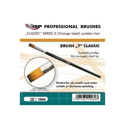 Brush - Flat High Quality Classic Series „2”  Size 7