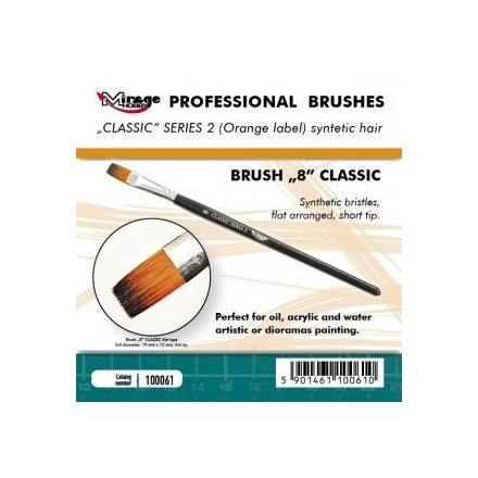 Brush - Flat High Quality Classic Series „2”  Size 8