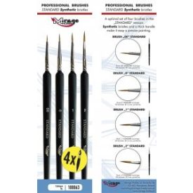   Brush - Optimal Set Of Standard [4 X Synthetic Brush: 00; 0; 1; 2]