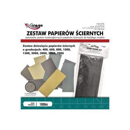 Sand Paper Set (9 Pcs)