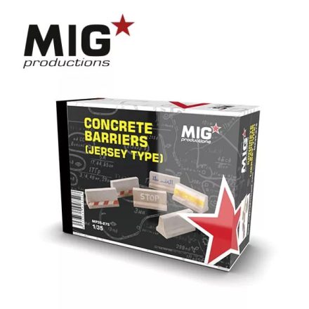 Resins - CONCRETE BARRIERS (JERSEY TYPE) 1:35