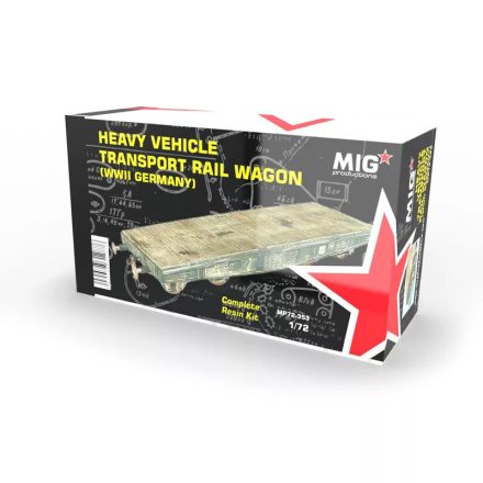Resins - HEAVY VEHICLE TRANSPORT RAIL WAGON (WWII GERMANY)