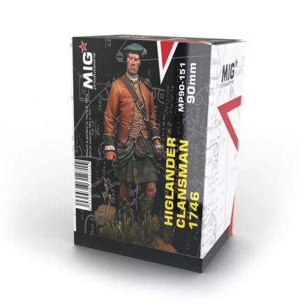 Resins - HIGHLANDERCLANSMAN 1746RESIN FIGURE 90mm