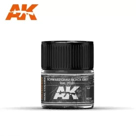   Real Color Paint - Schwarzgrau – Black Grey RAL 7021 - 10ml